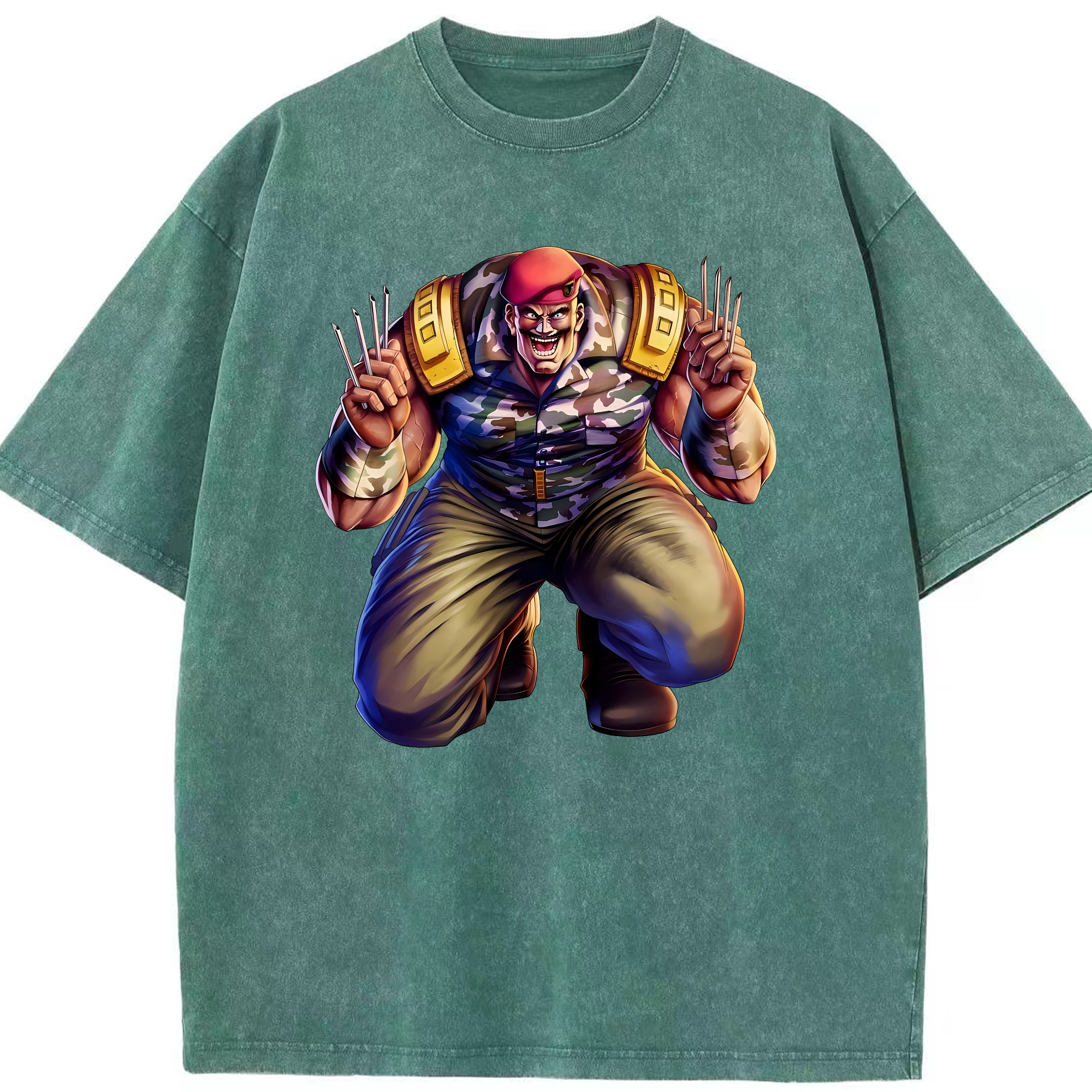 （画像用） 北斗の拳 Fist of the North Star 綿100% ヴィンテージ風 半袖Tシャツ（フロントプリント）